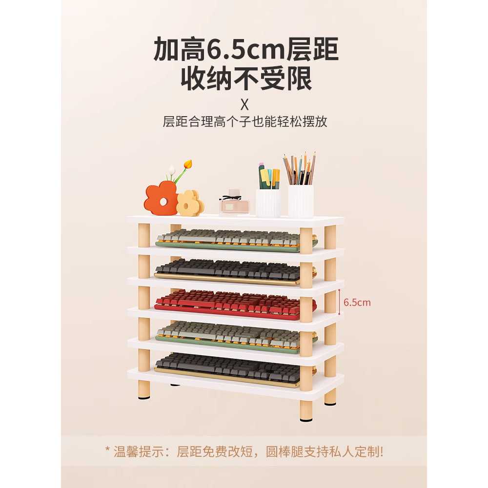 키보드랙 트레이 사무실 서재 자판 우드 보관 수납함 55x20x38 - 상세 이미지 5