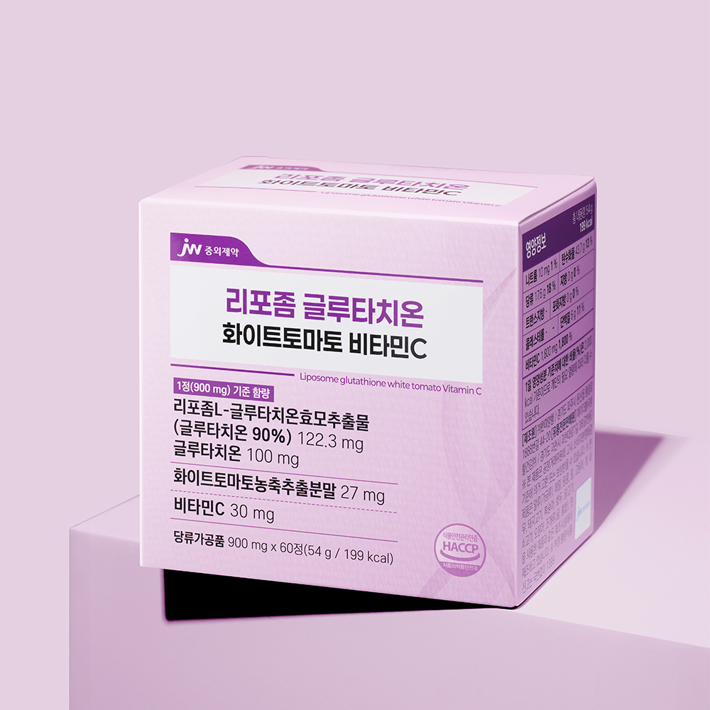 JW중외제약 리포좀 글루타치온 화이트토마토 비타민C 900mg 60정, 1개 - 상세 이미지 3