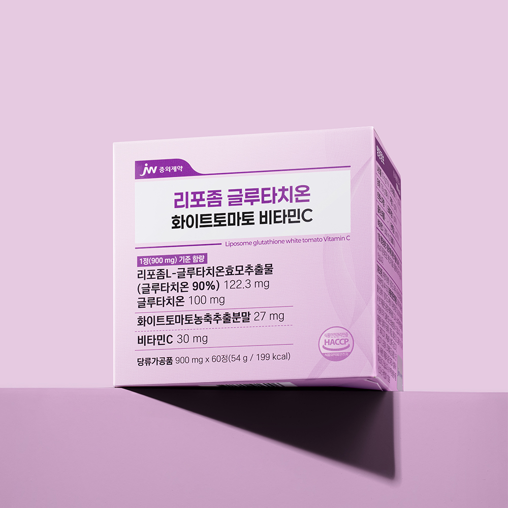 JW중외제약 리포좀 글루타치온 화이트토마토 비타민C 900mg 60정, 1개 - 상세 이미지 2