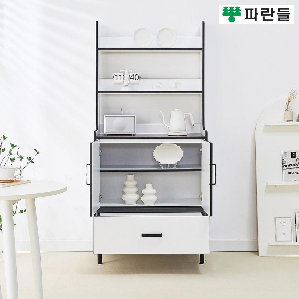 파란들가구 LPM 상하일체형 주방수납장 그릇장 다용도수납장 - 상세 이미지 3