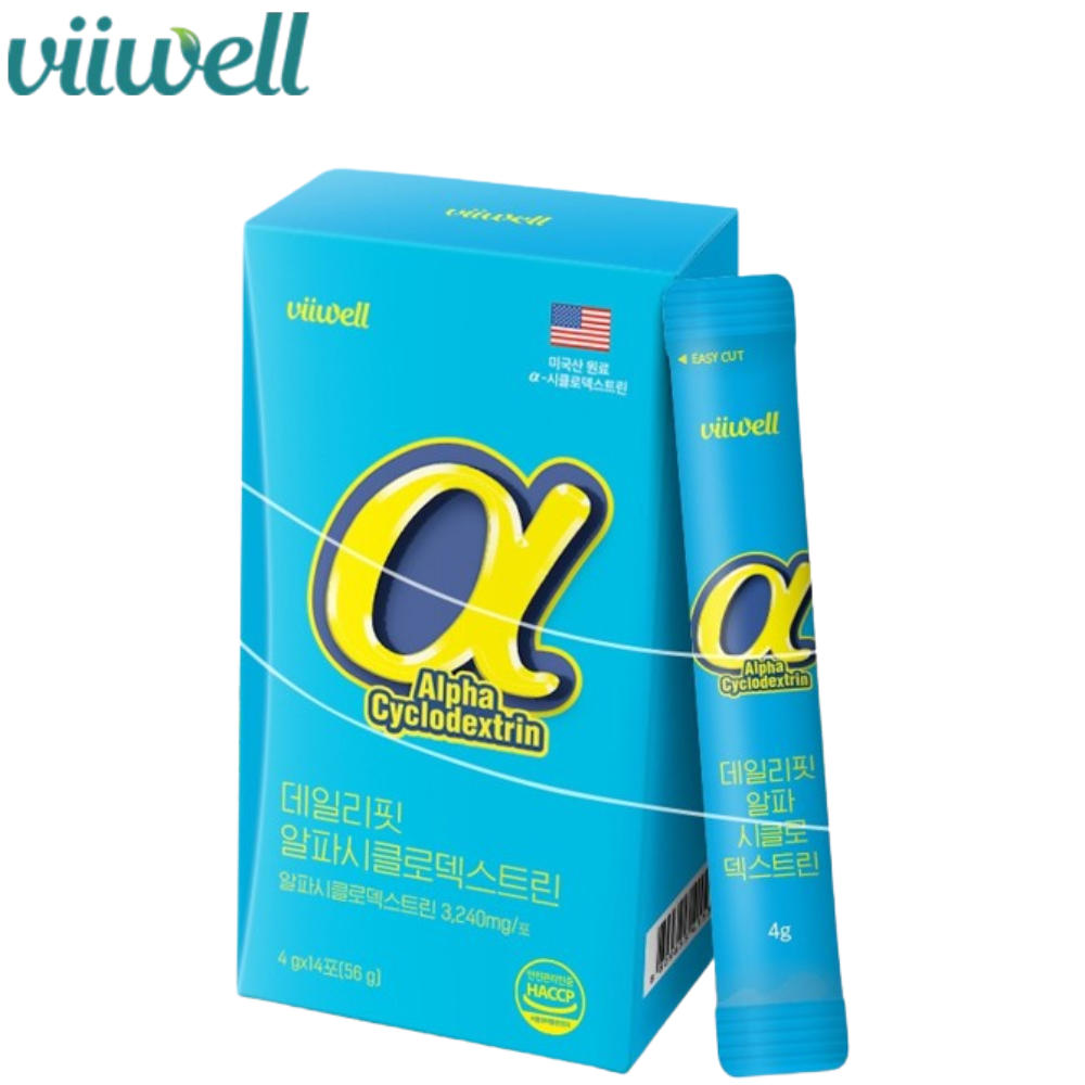 비웰 알파시클로 덱스트린 알파 CD 분말 스틱 14포 1박스 난소화성말토덱스트린 시디 효능 - 상품 이미지