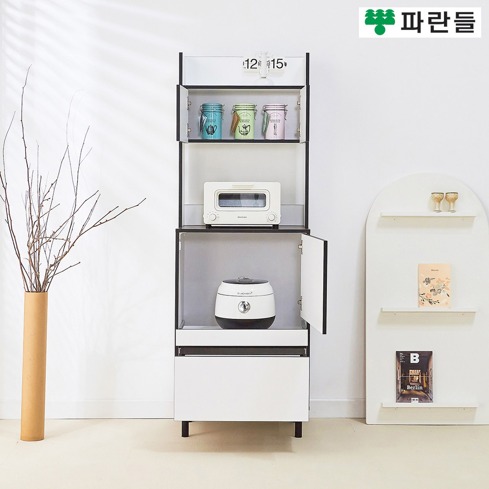 파란들가구 LPM 도어 600 전자렌지대 상부장세트 주방수납장 - 상세 이미지 4