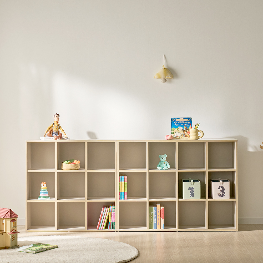 2단 낮은책장 거실 슬림 폭좁은 서재책장 만화 틈새 미니