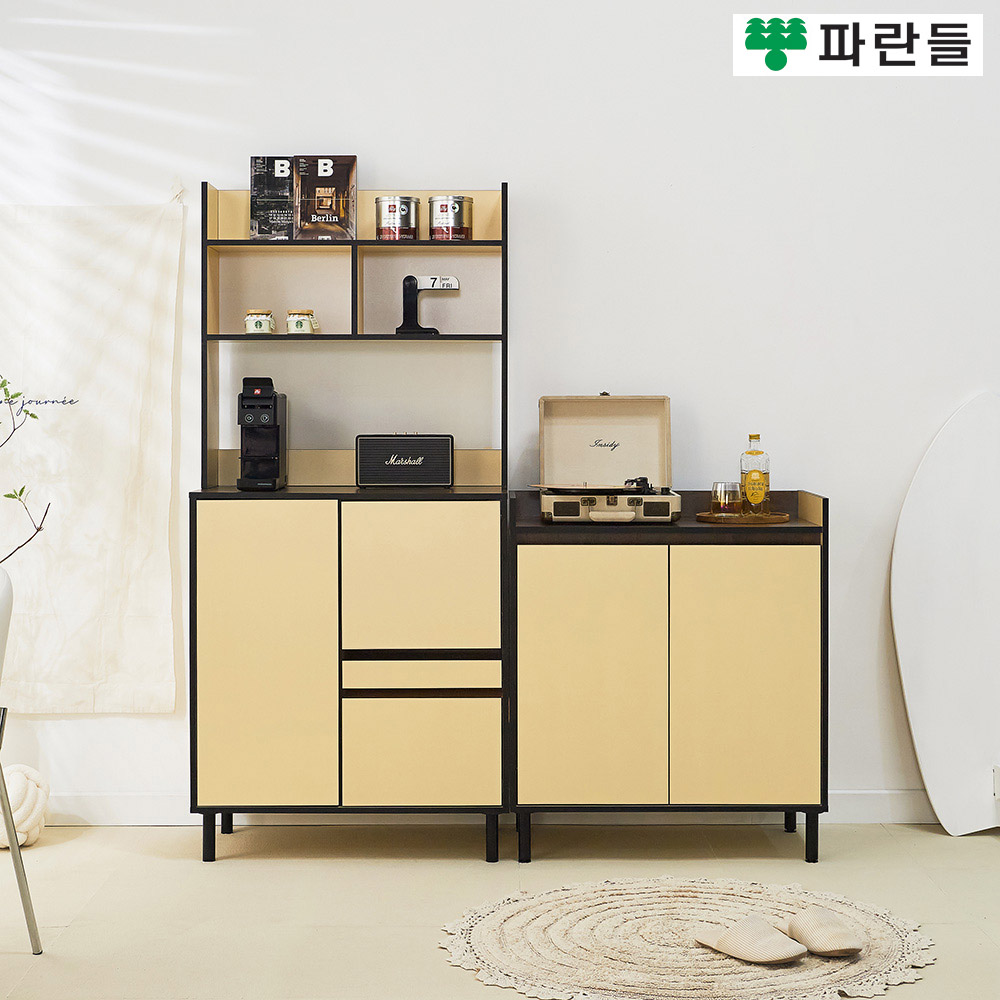 파란들가구 LPM 800 와이드 렌지대 수납장 풀세트 수납장세트 - 상세 이미지 3