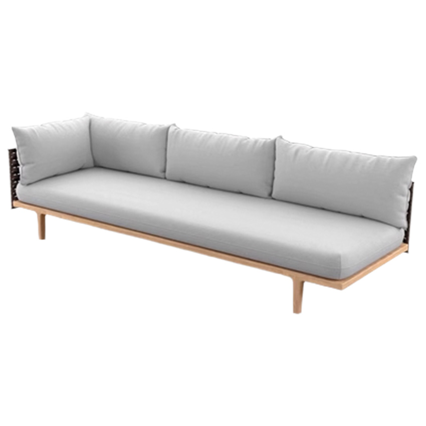 씨라인 라탄 패브릭 야외 원목 소파 Sealine Sofa 2인 - 상세 이미지 5