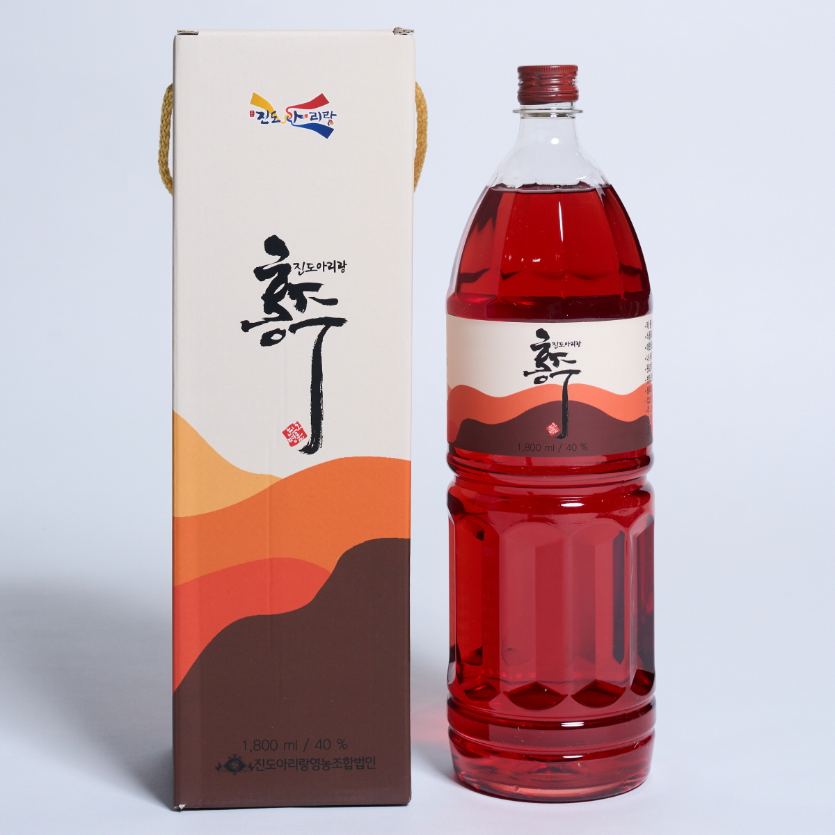 진도홍주 아리랑 40도 1.8L 지초주 대용량 (케이스 포함) - 메인 이미지