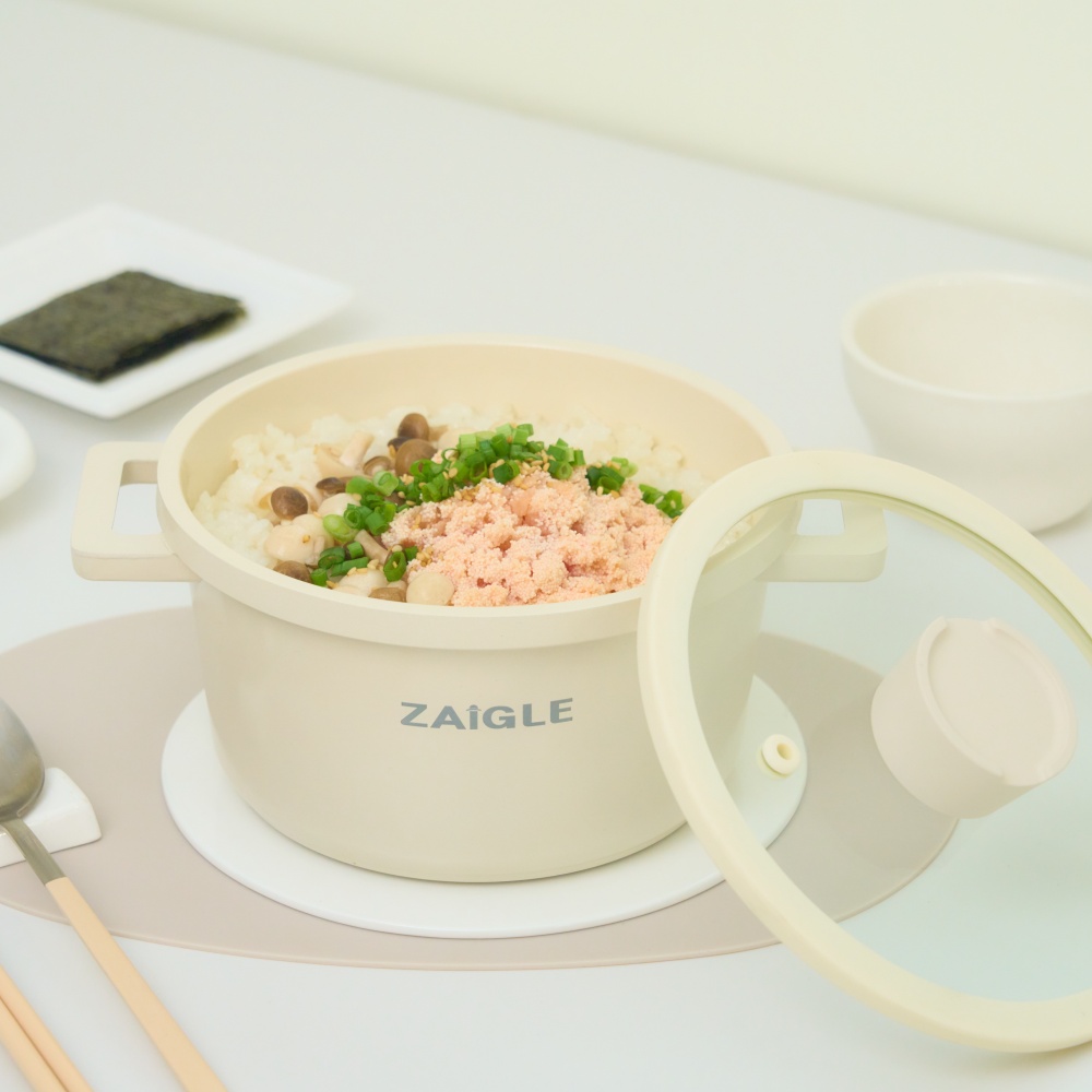 자이글 블룸 인덕션겸용 국산 양수냄비 16cm, 아이보리