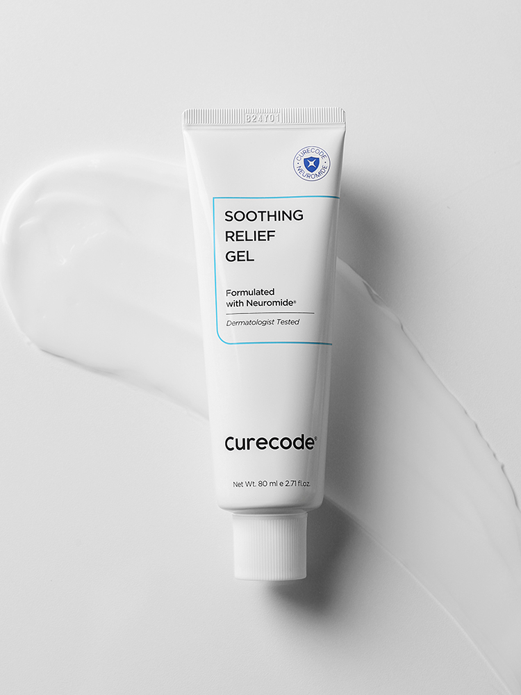 큐어코드 수딩 릴리프 젤 크림 속건조 수분 진정 80ml, 1개