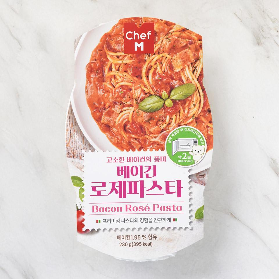 메가마트 쉐프엠 베이컨로제파스타 230g - 메인 이미지