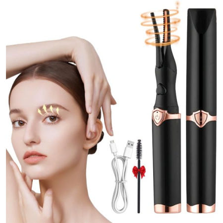 [해외]온열 속눈썹 컬러, 여성용 아이래쉬 컬러 히트, 3가지 온도 설정으로 안티 번 미니 전기 24시간 지속 가능, USB 충전식, 여아용 메이크업 도구