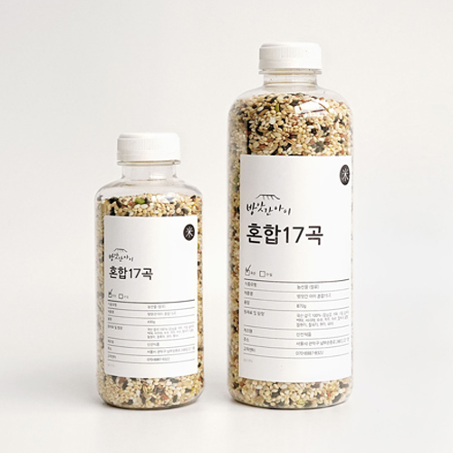 방앗간아이 국산 혼합17곡 잡곡 500ml 1L 800g - 메인 이미지