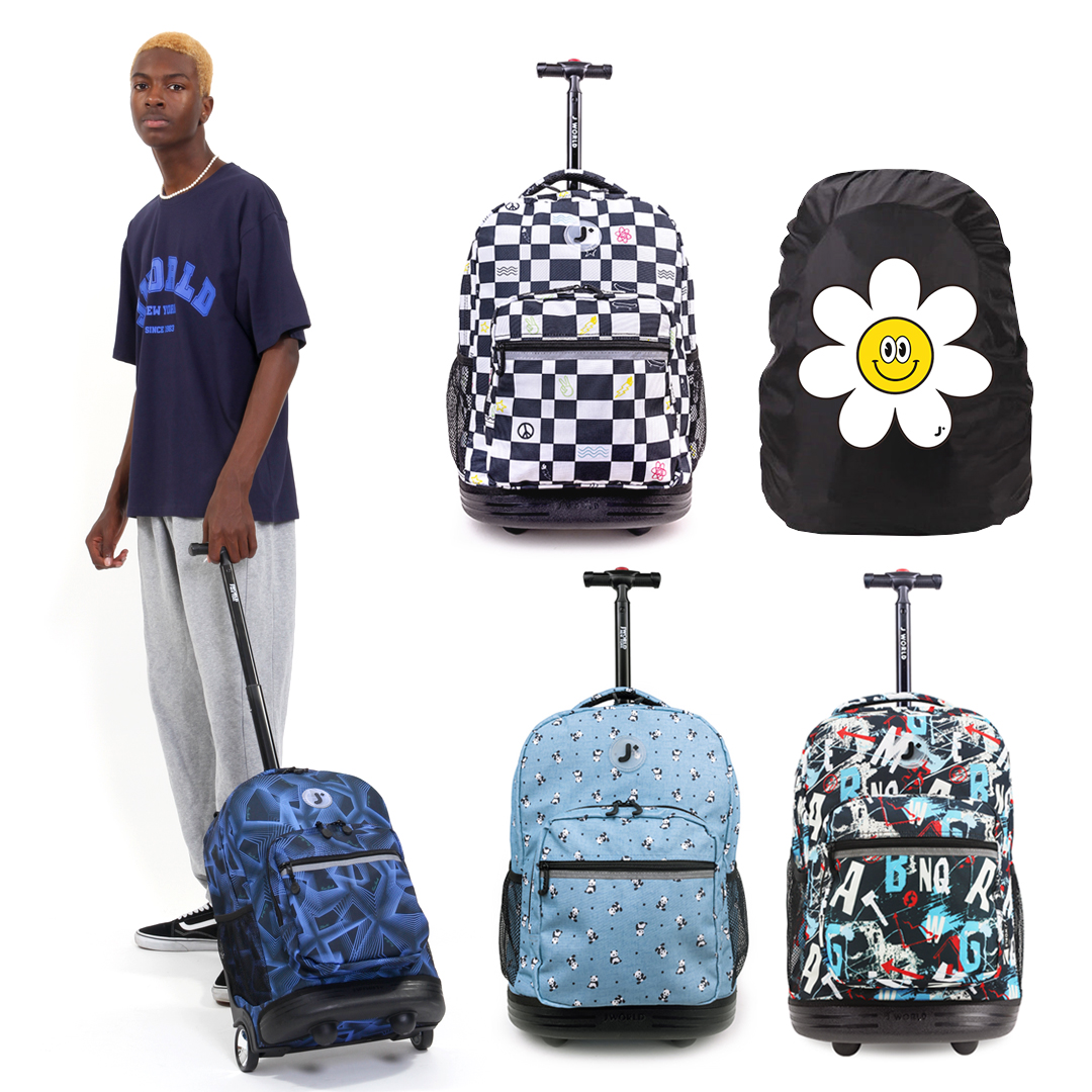 제이월드 18인치 롤링백팩 학원가방 신학기가방 기내용 여행 캐리어 출장 트롤리