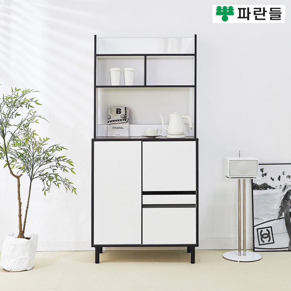파란들가구 LPM 800 와이드 전자렌지대 상부장세트 주방수납장 - 상세 이미지 4