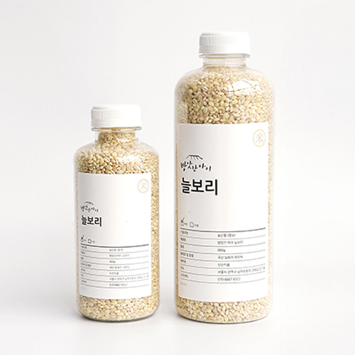 방앗간아이 국산 늘보리 찰보리 블랙보리 잡곡 500ml 1L 800g - 상세 이미지 2