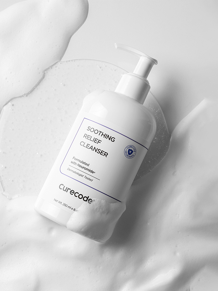 큐어코드 수딩 릴리프 클렌저 250ml, 1개 - 메인 이미지