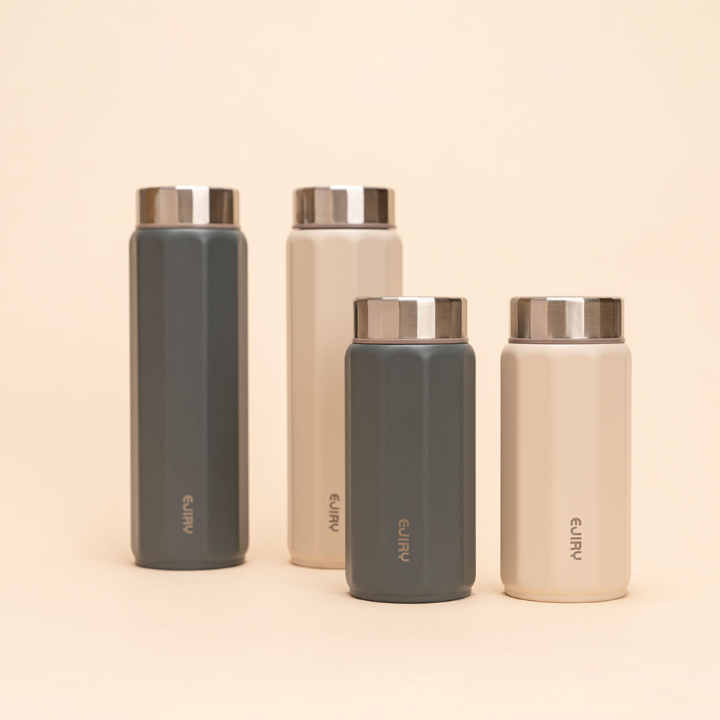 에지리 텐글 보온 보냉 미니 카페 스텐 텀블러 300ml 차콜 아이보리 이미지 7