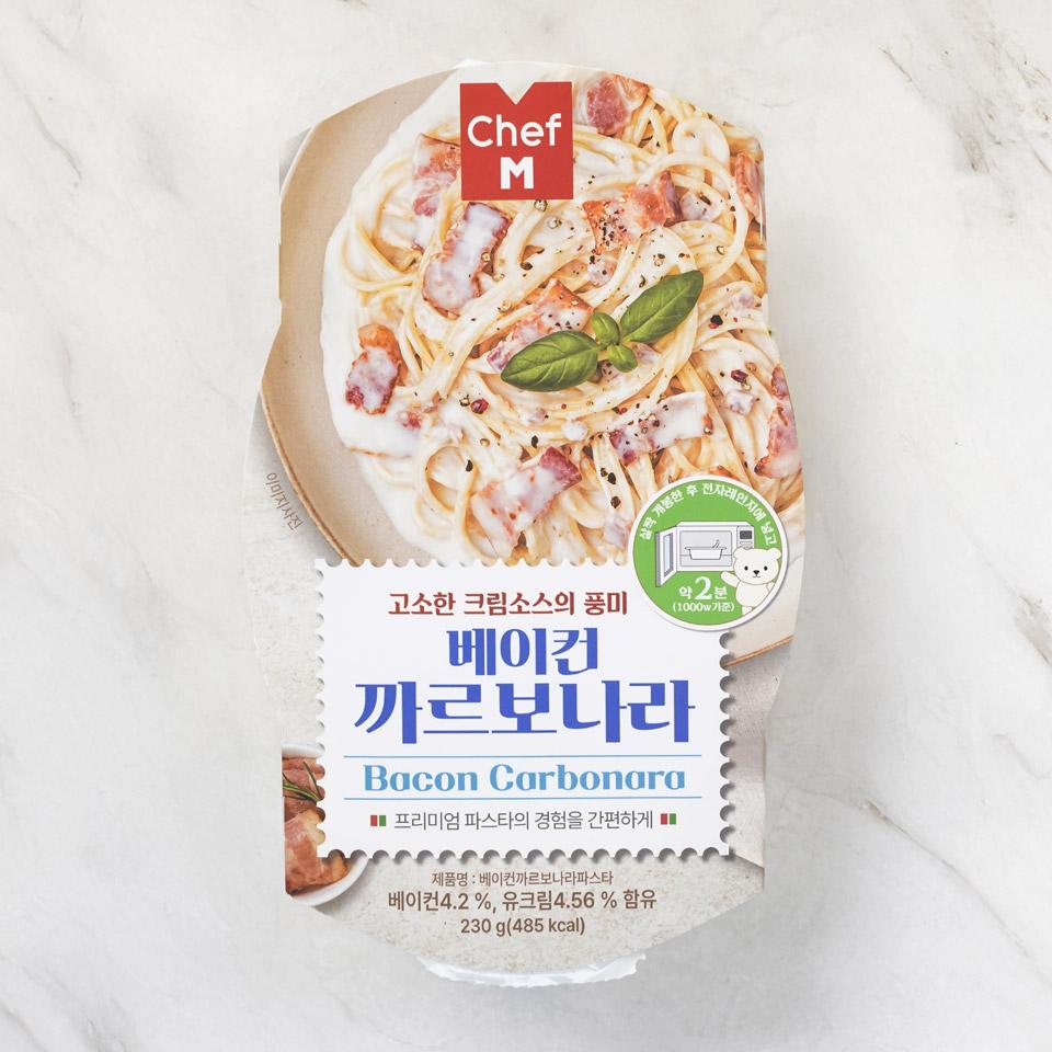 메가마트 쉐프엠 베이컨 까르보나라 230g - 상품 이미지