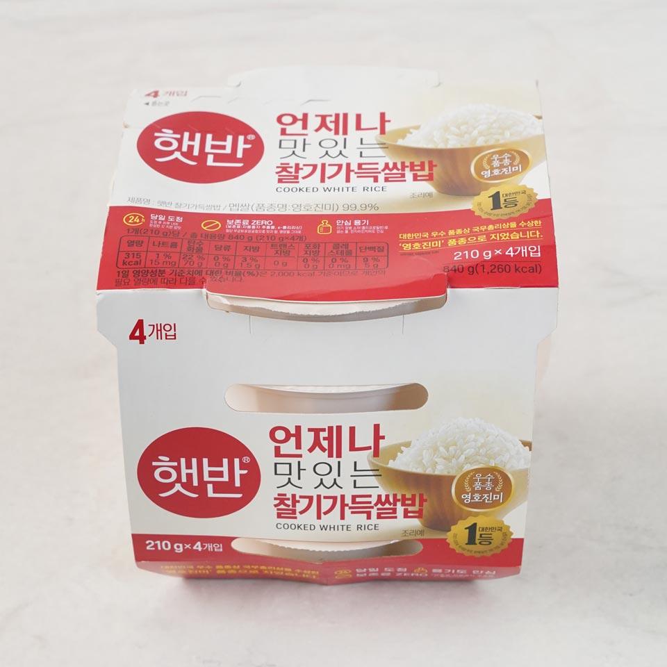 메가마트 CJ 햇반 찰기가득쌀밥 210gx4