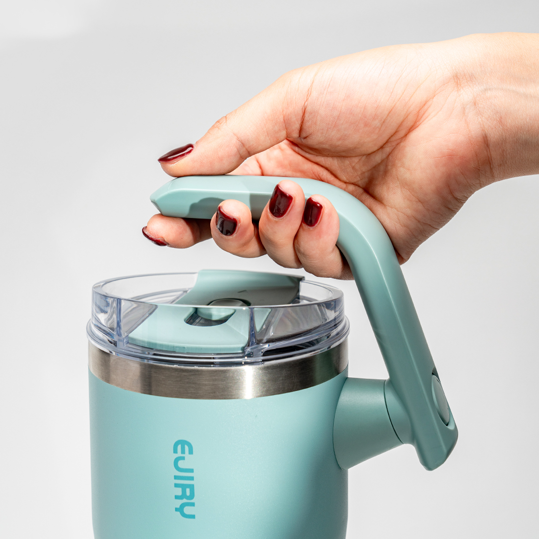 에지리 블레이저 회전손잡이 스텐 보온 보냉 빨대 텀블러 950ml - 상세 이미지 3