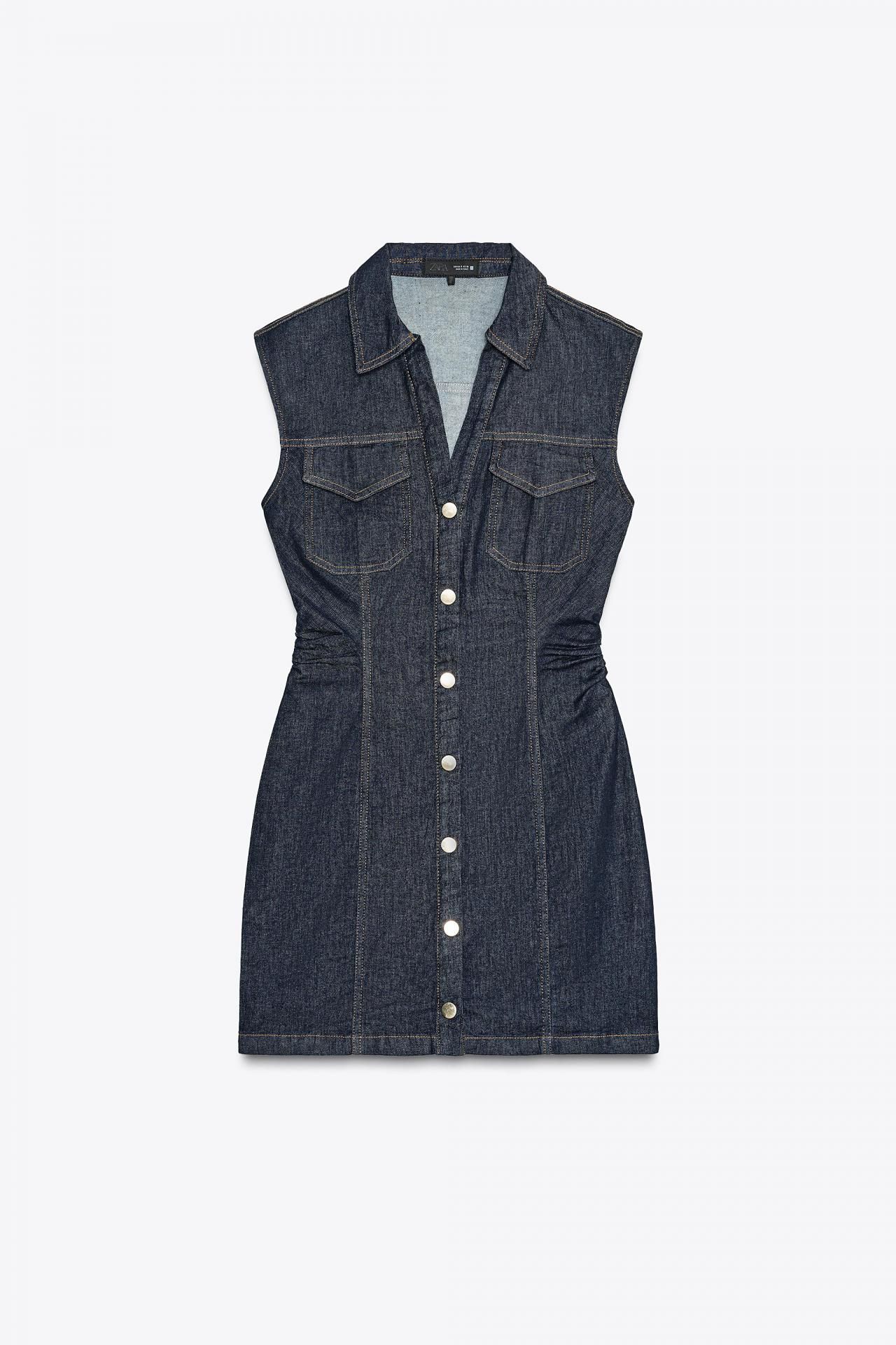 자라 데님 미니 원피스 7484/088 BLUE