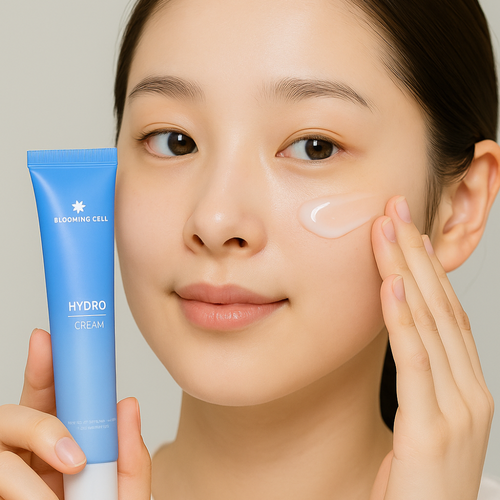 블루밍셀 속건조 화잘먹 여름 가벼운 피부과 수분크림 휴대용 보습 크림 - 상품 이미지