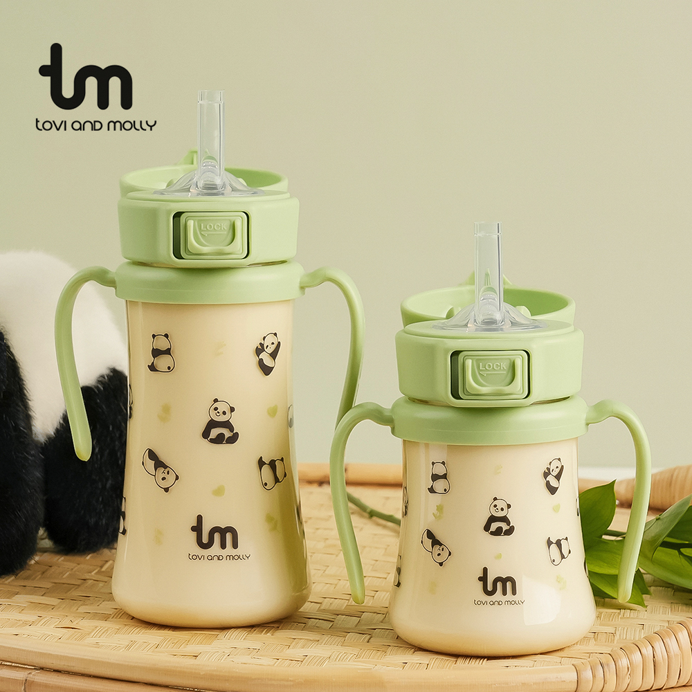 [토비앤몰리] 포포 새지 않는 아기 유아 이유식 원터치락 빨대컵 180ml 280ml