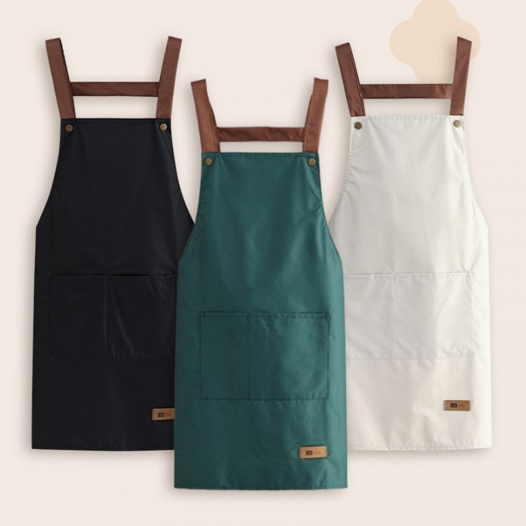 H형 방수앞치마 유치원 인쇄가능 카페 바리스타 업소용앞치마