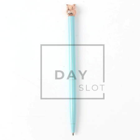 [트렌디프레소협력사]데이슬롯 부엉이 유성볼펜 스카이 사무용볼펜 부드러운펜