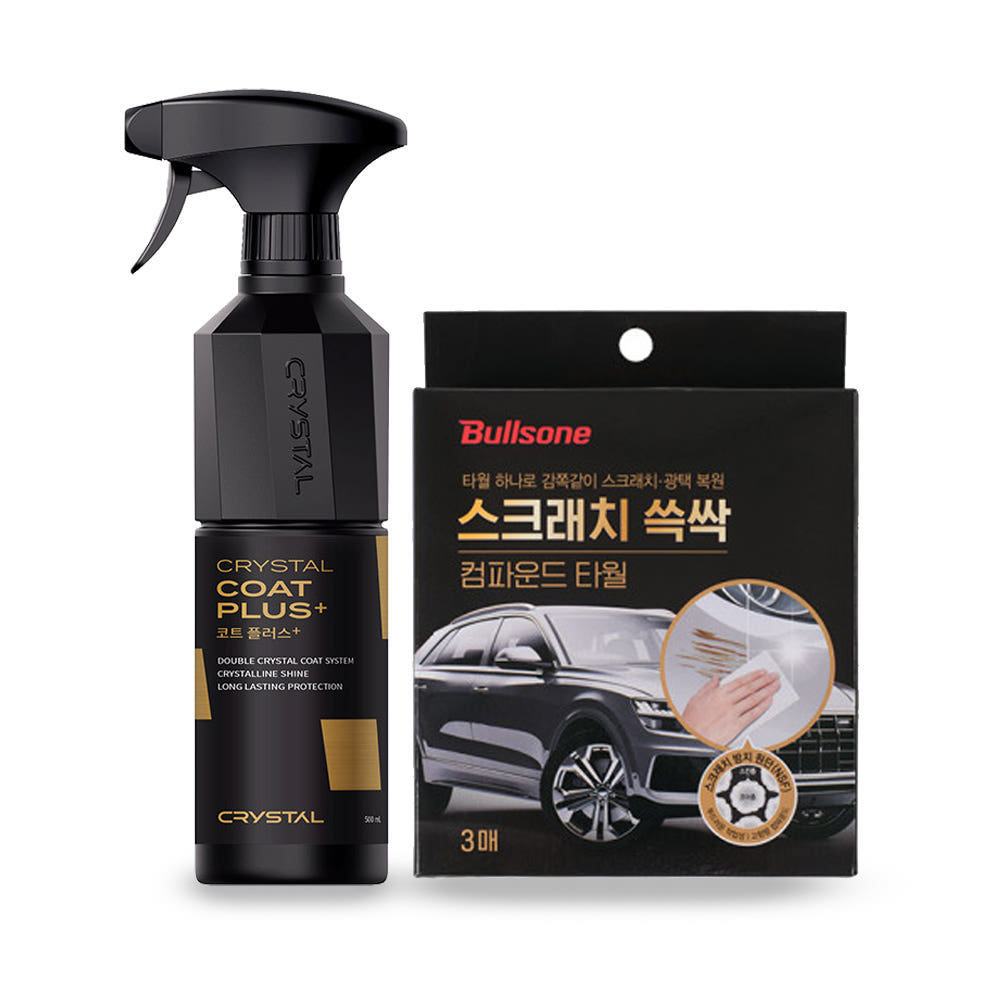 [불스원]세차 복구 SET 뉴 크리스탈코트 플러스 500ml+스크래치 쓱싹 - 상세 이미지 2