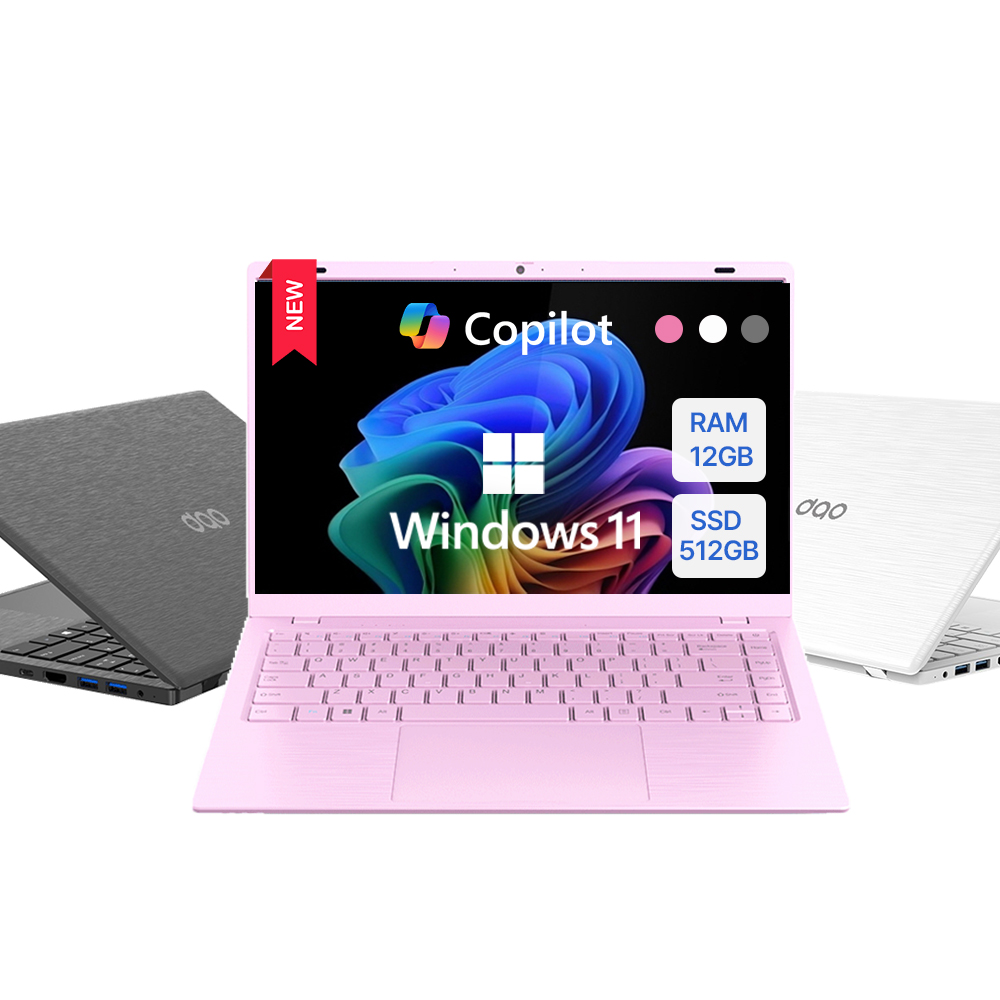 [도착보장] 다오북 14N15-12 N150 14인치 1.32kg 윈도우11 노트북 12GB, 512GB, 핑크 - 상품 이미지