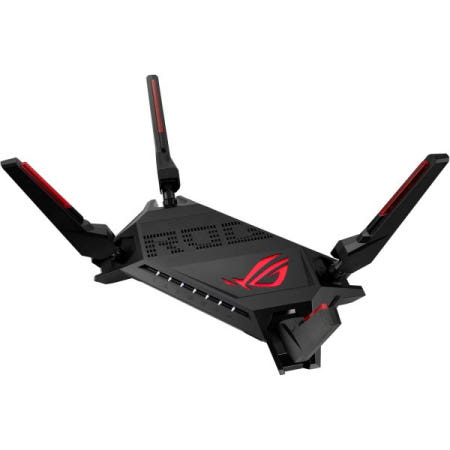 [해외]ASUS ROG 랩처 WiFi 6 AX 게이밍 라우터(GT-AX6000) 듀얼 2.5G WAN/LAN 포트, 쿼드코어 2.0GHz CPU, WAN 애그리게이션, 아이메시 호
