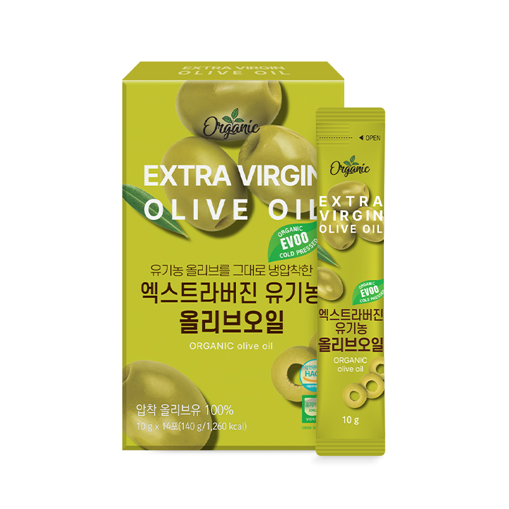 천호엔케어 유기농 엑스트라버진 피쿠알 올리브오일 스틱 냉압착 올리브유 14포, 1개 - 상세 이미지 2