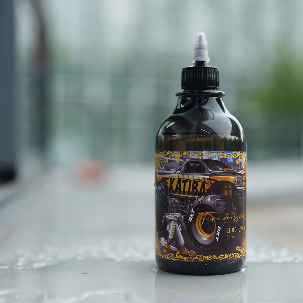 카티바 타이어 광택제 500ml 코팅 드레싱 보호제 + 어플리케이터 - 상세 이미지 2