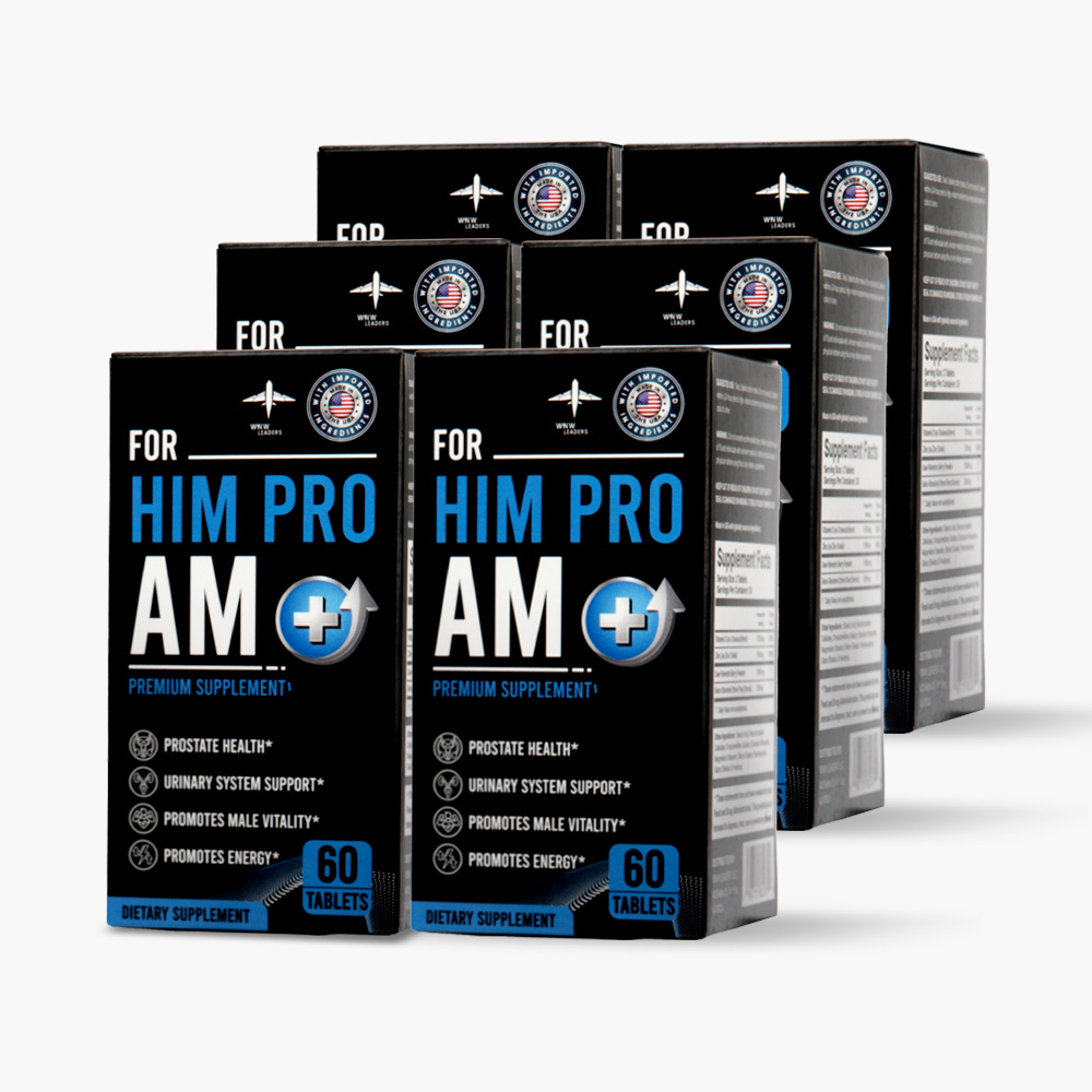 미국FDA 쏘팔메토 전립선 영양제 최다 함량 힘프로AM 60캡슐, 6개