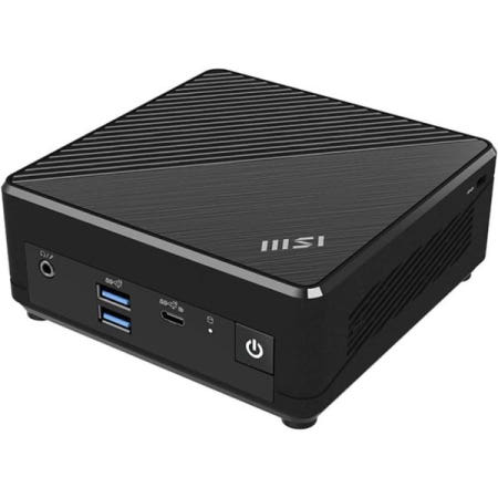 [해외]MSI Cubi N ADL 베어본 미니 PC: 인텔 셀러론 N100, UHD, WiFi, 듀얼 디스플레이, 타입 C: 블랙 S-055BUS