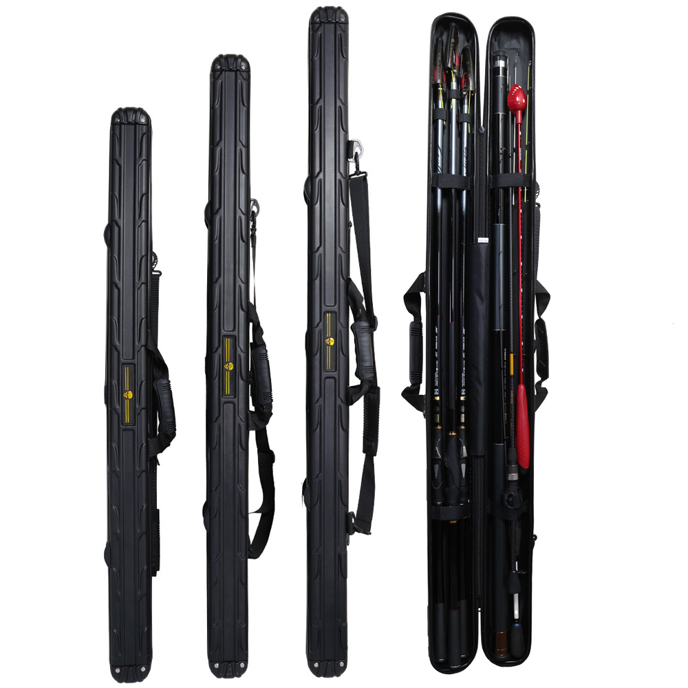 루코 방수지퍼 튼튼한 하드 로드 케이스 낚시대가방 루어대보관 블랙, 125cm