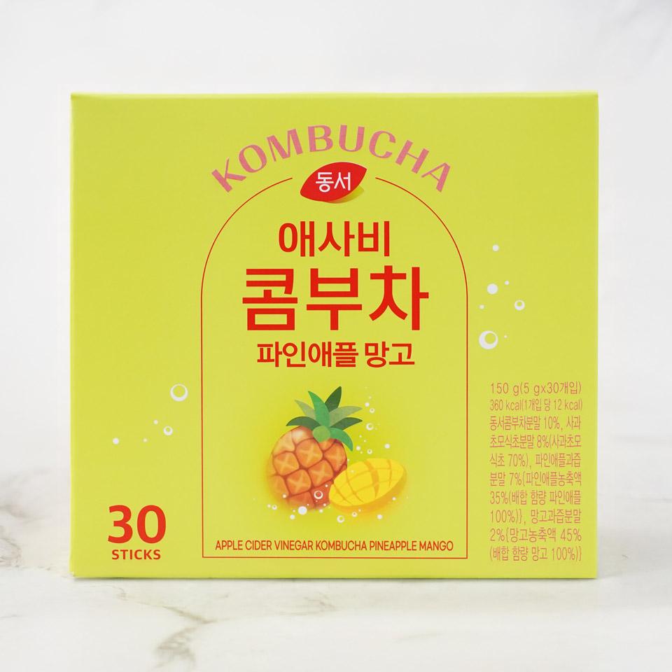 메가마트 동서 애사비 콤부차 파인애플 망고 150g(30T) - 메인 이미지