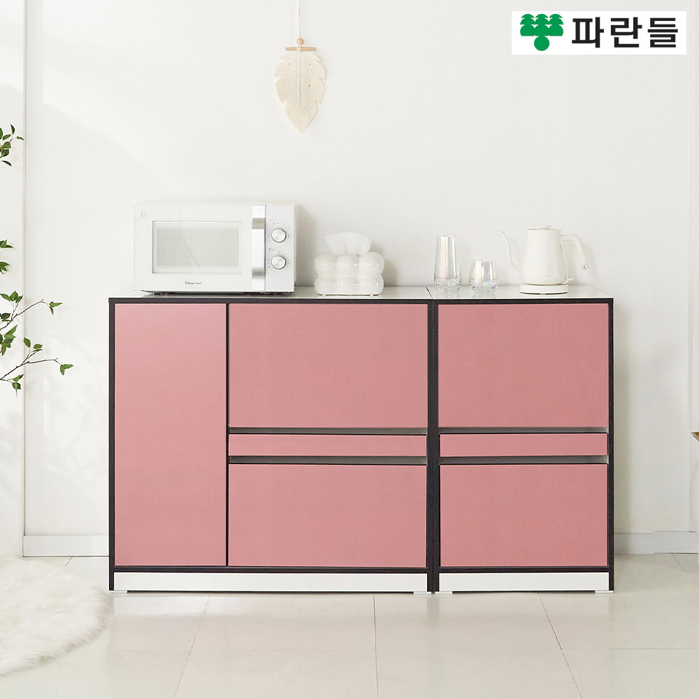 파란들가구 LPM 1400x825 도어 전자렌지대세트 주방렌지대 - 메인 이미지