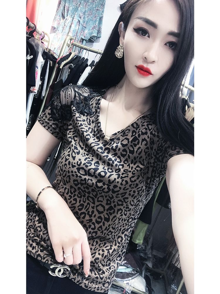 라틴 사교 댄스복 댄스상의 반팔 라인 공연복 방송 여성 왈츠 이미지 6