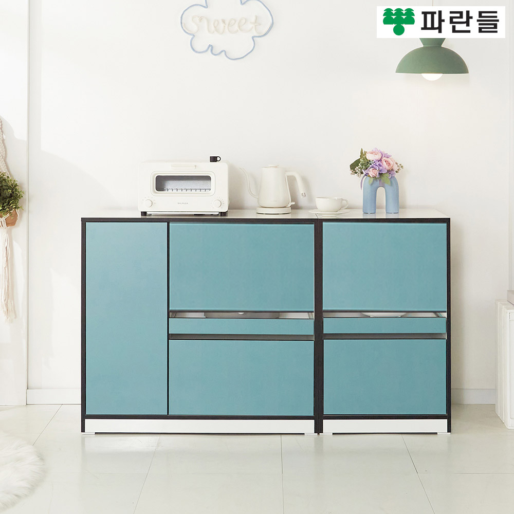 파란들가구 LPM 1400x825 도어 전자렌지대세트 주방렌지대 - 상세 이미지 2