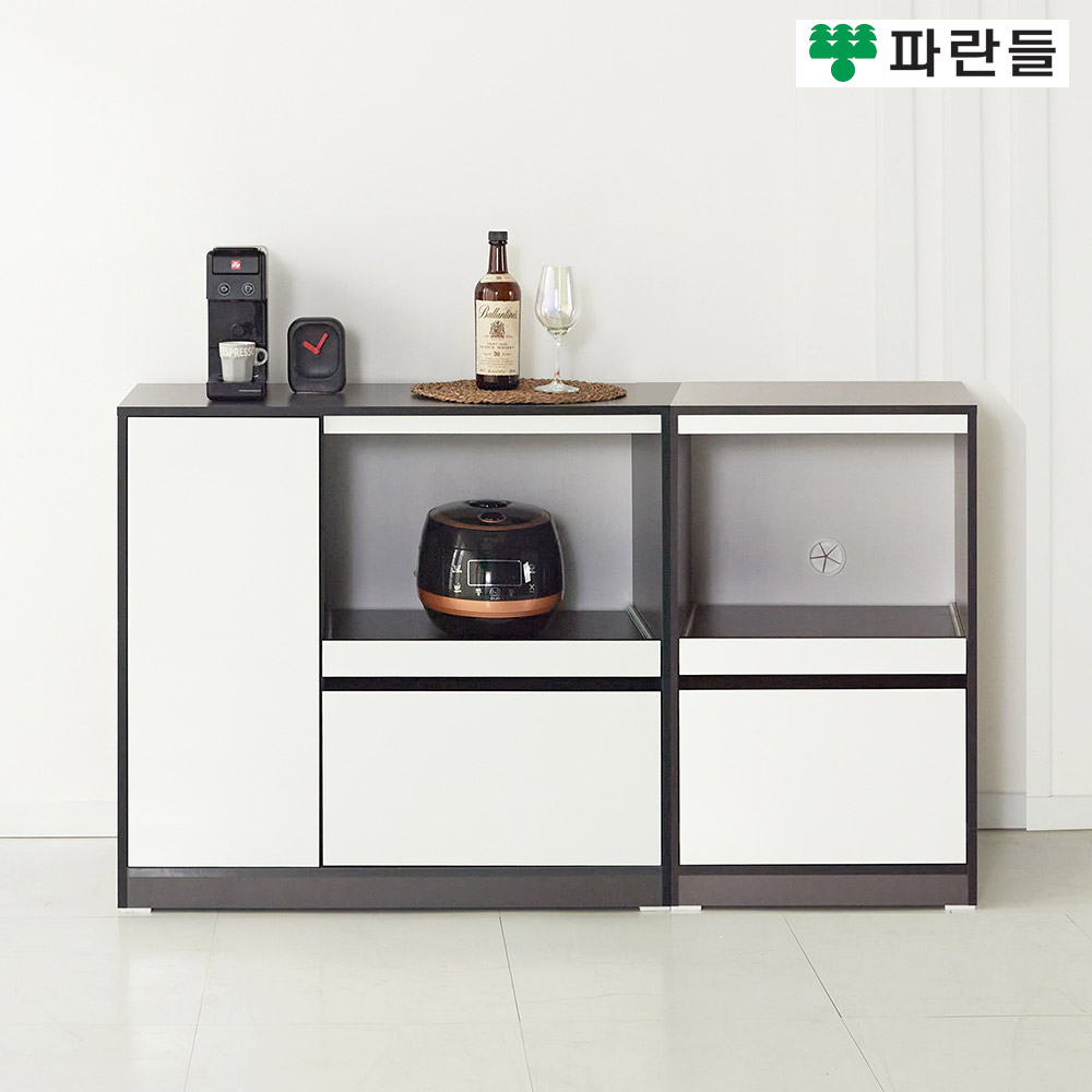 파란들가구 LPM 1400x825 오픈 전자렌지대세트 주방수납장