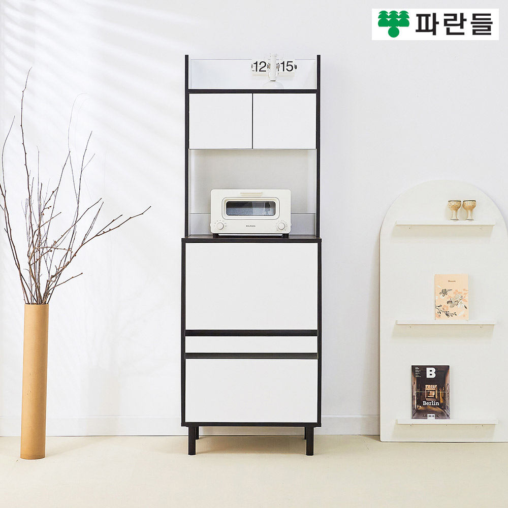 파란들가구 LPM 도어 600 전자렌지대 상부장세트 주방수납장 - 상세 이미지 2