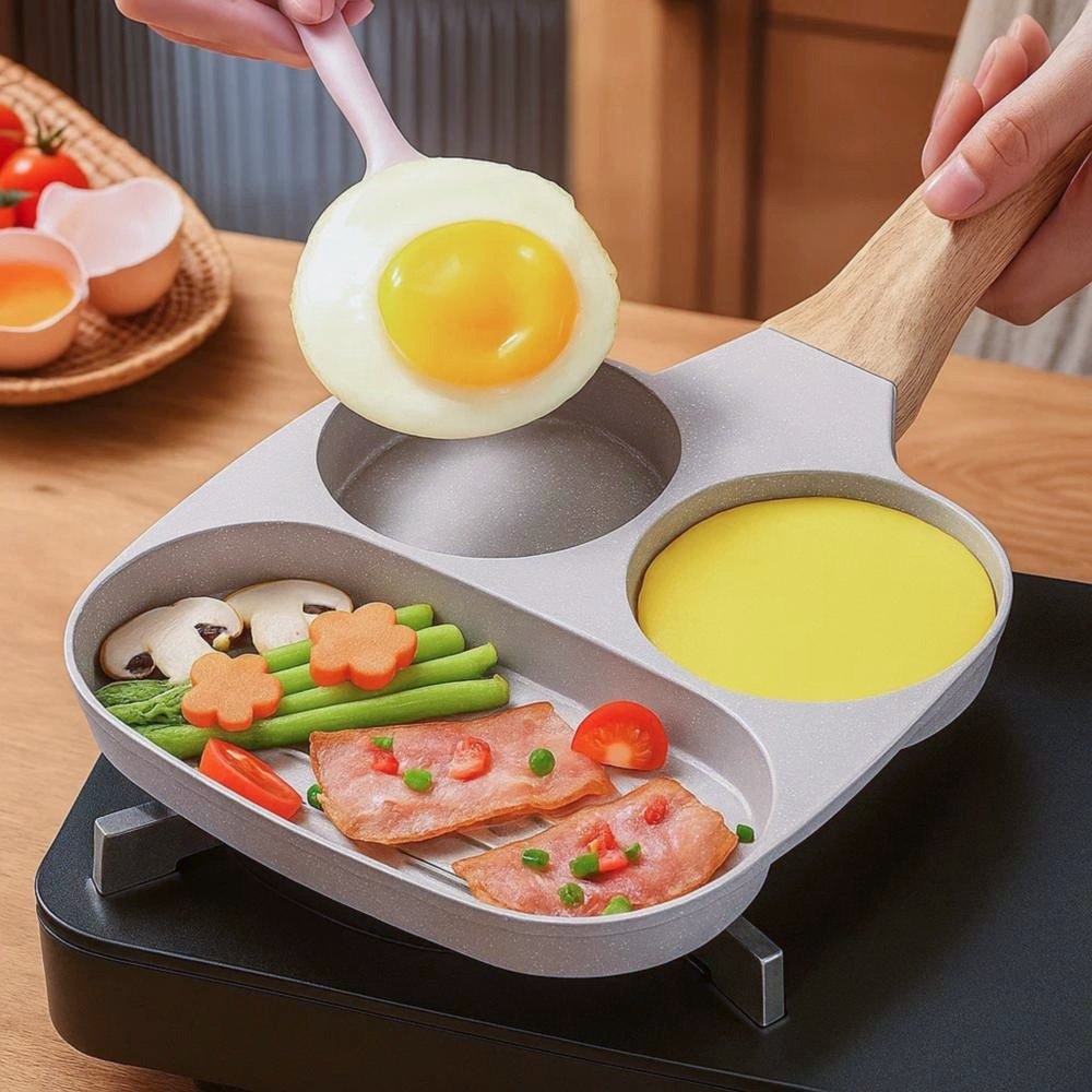 3구 멀티 분할 에그팬 계란 나눔 후라이팬 인덕션 달걀 팬케이크 오믈렛 사각