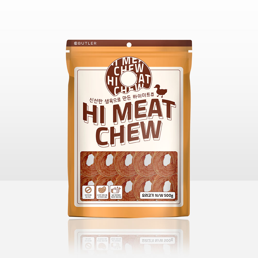 하이미트츄 오리고기 500g 강아지 도넛 사사미 육포 - 상품 이미지