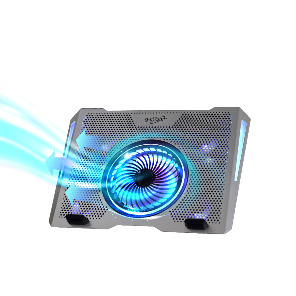 지클릭커 콜드마스터 NC25 알루미늄 쿨링패드 게이밍 RGB 노트북 쿨러 거치대 이미지 2