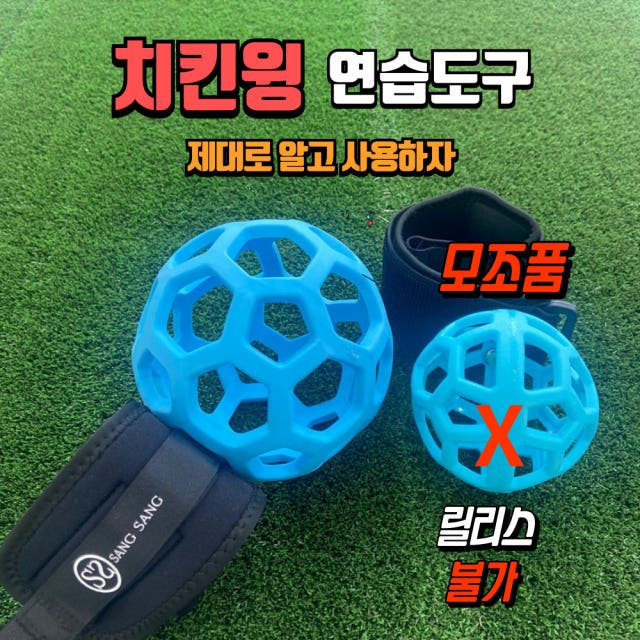 치킨윙교정기 상상엘보픽스 임팩트볼 골프연습도구