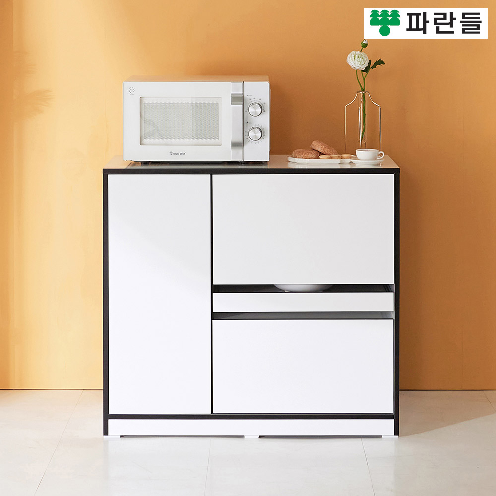 파란들가구 LPM 900x825 도어 전자렌지대 주방렌지대 수납장 - 상세 이미지 2