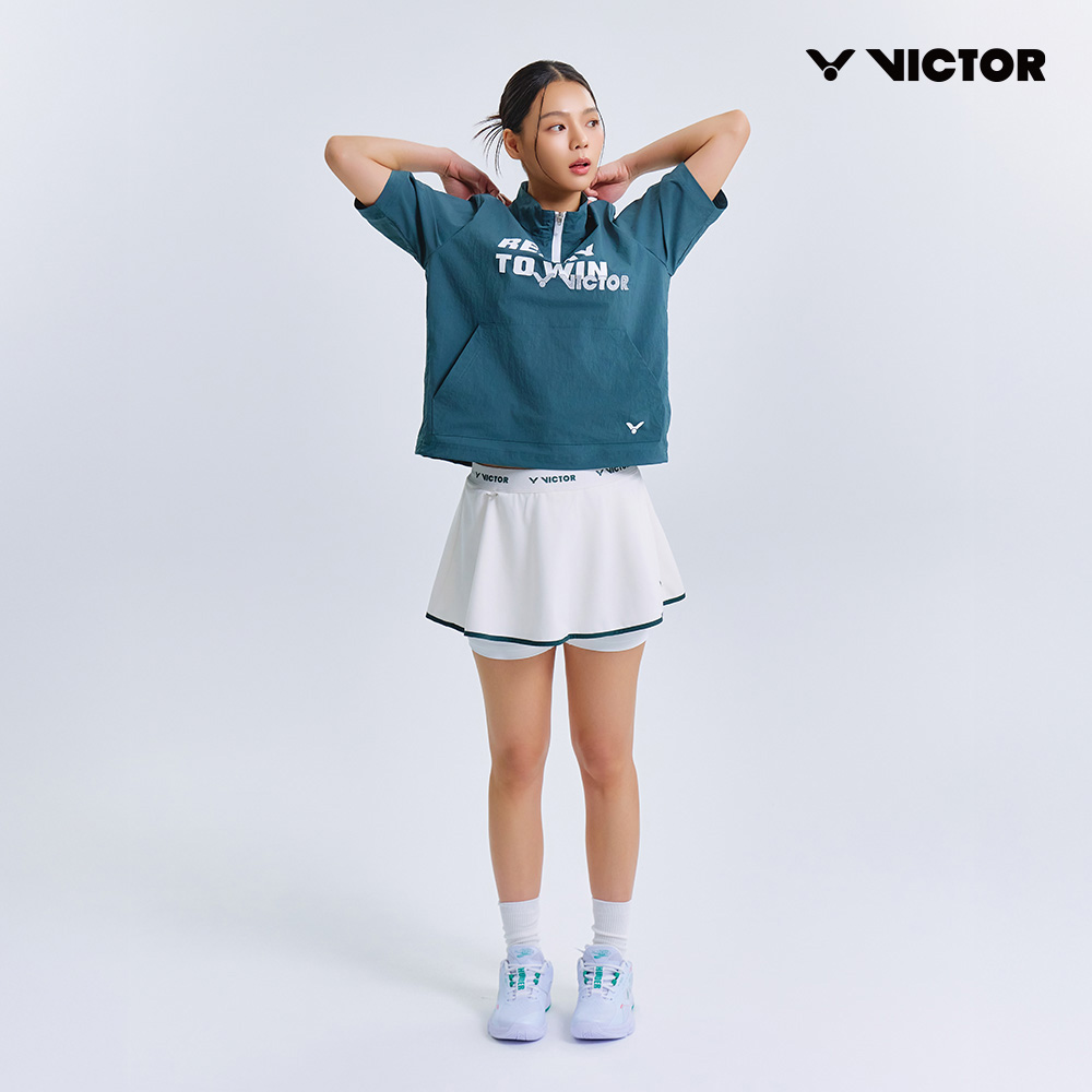 빅터 VICTOR 아울렛 CargoLayer Anorak 아노락 반팔 티셔츠 여성용 25ATS014F 배드민턴 탁구 스쿼시 스포츠웨어 - 상세 이미지 4