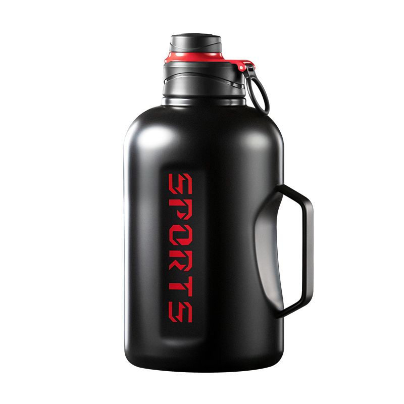 스텐 헬스텀블러 대용량 운동물통 스포츠물병 실버 1.5L - 상세 이미지 3