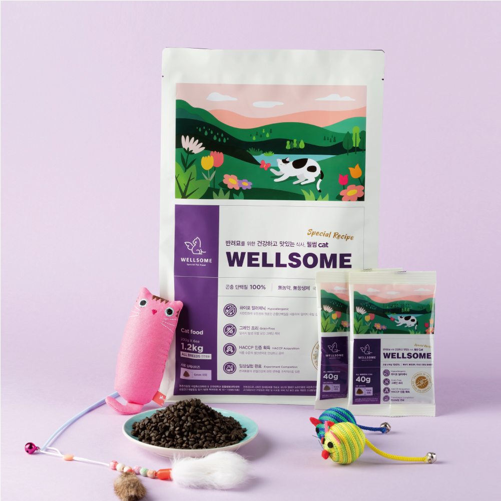 웰썸 고양이 사료 관절건강, 1.2kg, 1개
